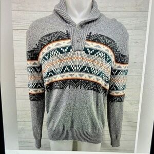 American Eagle Faire Isle Wool Blend Sweater Large